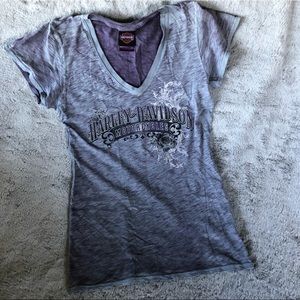 Harley davidson purple t-shirt